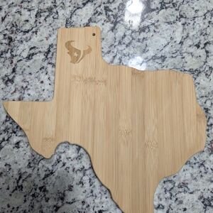 Texas Shaped Bamboo Cutting Board